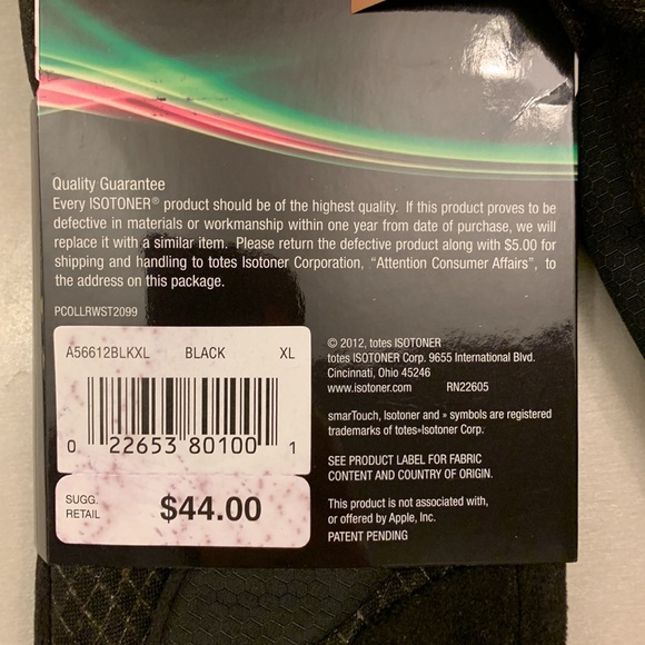 NWT ISOTONER WOMENS TOUCH SCREEN GLOVES XL - Picture 4 of 6